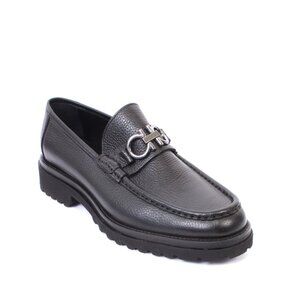 ROBERTO SERPENTINI 53348 Black Leather Classic Dress Shoes